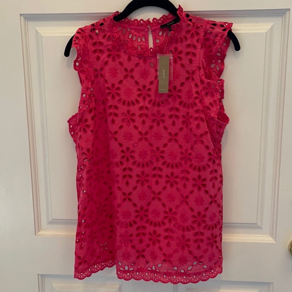 NWT J. Crew eyelet blouse